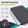 15 Zoll Laptop Tasche Notebooktasche Grau Notebook Produktbild-Vorschau 5