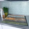 Spritzschutz Herdabdeckplatte Schneidebrett aus Glas Bunte Produktbild-Vorschau 2