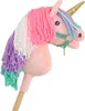 Cavallo hobby Unicorno su bastone, piccolo rosa con Anteprima dell’immagine prodotto 2