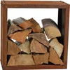 Kaminholzregal Brennholzregal Edelrost 50x50x25 cm Produktbild-Vorschau 2