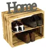 3 x Schuhschrank Schuhregal aus geflammten Holzkisten Produktbild-Vorschau 3