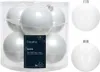 Weihnachtskugeln Glas 8cm 6 Stück - Winterweiss Produktbild-Vorschau 7