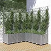 vidaXL Sadzarka z kratką Jasnoszara 120x120x136 cm PP Podgląd zdjęcia produktu 2