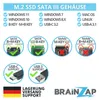 BRAINZAP M.2 M2 NGFF SATA III 6 GBit/s Custodia per SSD Anteprima dell’immagine prodotto 2