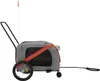 vidaXL Fahrradanhänger Hunde Orange und Grau Oxford-Gewebe Produktbild-Vorschau 5