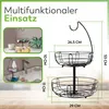 Dayshake Obstschale mit Bananenaufhänger - Runder Obstkorb Produktbild-Vorschau 6
