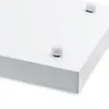 Metall Kerzentablett weiß rechteckig - 40 x 15 cm - Produktbild-Vorschau 4