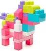 Sáček na stavebnice Mega Bloks růžový (80 dílků) Náhled obrázku produktu 24