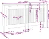 VIDAXL -Strahlungskonstruktion 152 cm MDF Weiß Podgląd zdjęcia produktu 5