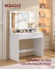 Coiffeuse avec miroir et ampoules LED 80 cm Voir les images du produit 2