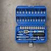 Steckschlüsselsatz 46 teilig 1/4 CrV S2 Bits Ratsche 72 Produktbild-Vorschau 7