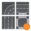 Bauplatte Straße T-Kreuzung 32x32 Noppen, Straßenplatte Produktbild-Vorschau 3
