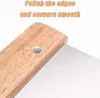 Premium Teigkarte Teigschaber aus Edelstahl, mit Holzgriff Produktbild-Vorschau 4