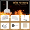 COSTWAY Pizzaofen Outdoor, tragbarer Pizza Holzofen inkl. Produktbild-Vorschau 8