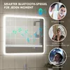 HOMCOM Badspiegel mit Beleuchtung 90x70 cm LED Spiegel mit Produktbild-Vorschau 5