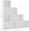 vidaXL Bibliothèque/séparation de pièce blanc 155x24x160 cm Voir les images du produit 6
