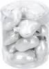 Silberne Christbaumkugeln Glasherzen 12er Set 4,5 cm Produktbild-Vorschau 4