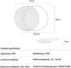 ZMH LED Deckenleuchte Dimmbar mit Fernbedienung Weiß Produktbild-Vorschau 7