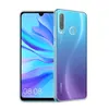 A clear, studio shot of a transparent phone case on a white background, showcasing a Huawei P30 Pro phone inside. Produktbild-Vorschau