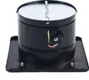 A black metal ventilation fan with a square base and a circular top. It has wires coming out of the side. Náhled obrázku produktu