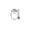 A line drawing of a honey pot with a lid and a honey dipper, along with dimensions and capacity. Produktbild-Vorschau