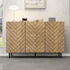 Credenza Merax con 3 cassetti e 2 ante, mobile da salotto Anteprima dell’immagine prodotto 12