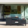 sweeek - Outdoor-Küche 3 Module Edelstahl - Schwarz Produktbild-Vorschau 2