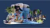 A Playmobil pirate advent calendar playset with figures, a boat, a pirate ship in the background, and underwater elements. Anteprima dell’immagine prodotto