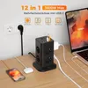 TESSAN 8 Fach Mehrfachsteckdose mit 1 USB C 3 USB A Produktbild-Vorschau 2