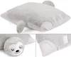 A collage of images showing a plush sloth pillow from different angles. Náhľad obrázku produktu