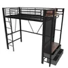 Sweiko lit mezzanine, 90 x 200cm, cadre en fer , Avec barre Voir les images du produit 14