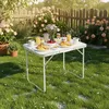 Relaxdays Campingtisch, faltbarer Beistelltisch, HBT 68,5 x Produktbild-Vorschau 5