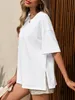 Locker sitzendes Damen-T-Shirt, kurze Ärmel, Produktbild-Vorschau 3