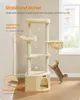 A cat tree in a room with a window in the background. Produktbild-Vorschau