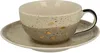 A ceramic teacup and saucer set. Produktbild-Vorschau