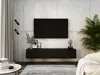 Support TV : Noir mat, 170 x 34 x 32 cm Voir les images du produit 2