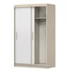 A wardrobe with sliding doors, shown with one door open to reveal the interior. Náhled obrázku produktu