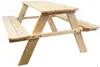 Sitzbank für Kinder 90x90x48cm in natur Gartenbank Garnitur Produktbild-Vorschau 1