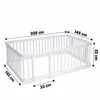140x200 cm witte, modulaire omheining voor baby's en Productafbeelding-voorbeeld 7