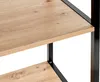 HAKU Regal Büroregal Eiche hell, schwarz  - MDF, Metall, Produktbild-Vorschau 5