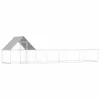 vidaXL Pollaio 8x2x2 m Acciaio zincato Anteprima dell’immagine prodotto 1