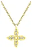 Serelina Kleeblatt-Kette aus 925 Silber mit Zirkonia – Produktbild-Vorschau 2