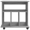 Rollschrank Grau Sonoma 60x45x60 cm Holzwerkstoff Produktbild-Vorschau 5