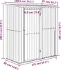 Tuinhuis 180,5x97x209,5 cm gegalvaniseerd staal houtlook Productafbeelding-voorbeeld 7