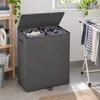 Wasmand met deksel, 160 liter – grote wasverzamelaar met 2 Productafbeelding-voorbeeld 1