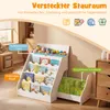 COSTWAY 4 stufiges Kinder Bücherregal, Kinderregal mit Fach Produktbild-Vorschau 4