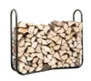 A black metal firewood rack filled with cut logs, presented against a white background. Náhled obrázku produktu