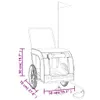 vidaXL Cani da Rimorchio per Biciclette Tessuto Oxford Anteprima dell’immagine prodotto 8