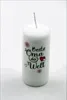 Stumpenkerze mit Spruch "Beste Oma der Welt" 110 x 50 mm Produktbild-Vorschau 1
