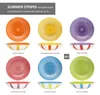 Summer Stripes 6er Set Suppenteller 600ml bunte Streifen Produktbild-Vorschau 4